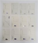 Lot of 12 Autographed Hall of Fame Plaque Postcards Beckett