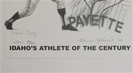 Lot of 4 Harmon Killebrew Autographed Idaho's Athlete of the Century Limited Edition 11x17 Prints JSA