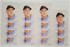 Lot of 15 Harmon Killebrew Autographed 8x10 Ron Lewis Prints JSA