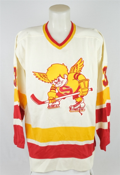 Ray Clearwater 1976-77 Minnesota Fighting Saints Game Used Jersey w/Provenance