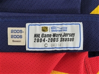 Sean Hill 2005-06 Florida Panthers Game Used Jersey w/ MeiGray LOA