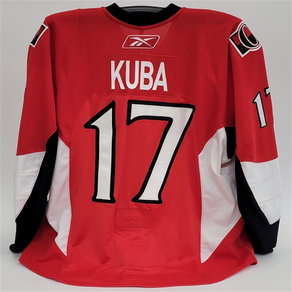 Filip Kuba 2008-09 Ottawa Senators Set #3 Game Used Jersey w/ MeiGray LOA