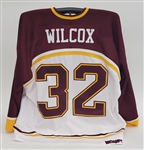 Adam Wilcox Minnesota Gophers White Game Issued Hockey Jersey