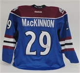 Nathan MacKinnon Colorado Avalanche Autographed Game Issued Jersey