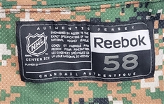 Gabriel Landeskog Colorado Avalanche Military Camo Autographed Game Issued Jersey