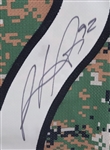 Gabriel Landeskog Colorado Avalanche Military Camo Autographed Game Issued Jersey