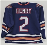 Alex Henry 1999-2000 Edmonton Oilers Game Used Jersey w/ MeiGray LOA 