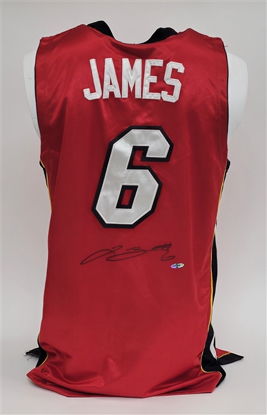 LeBron James Autographed Authentic Miami Heat Jersey UDA