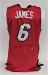 LeBron James Autographed Authentic Miami Heat Jersey UDA