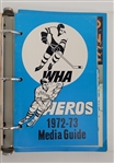 Lot of (10) 1972-73 WHA Hockey Media Guides