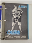 Lot of (10) 1972-73 WHA Hockey Media Guides