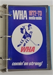 Lot of (10) 1972-73 WHA Hockey Media Guides