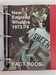 Lot of (10) 1973-74 WHA Hockey Media Guides