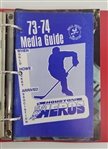 Lot of (10) 1973-74 WHA Hockey Media Guides