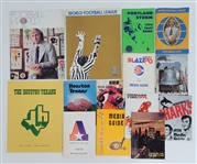 Collection of 1974 WFL World Football League Media Guides
