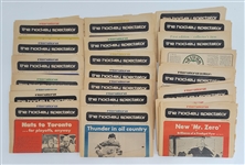 Collection of 1973 "The Hockey Spectator" Newspapers