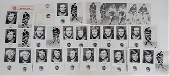Large Collection 1973 WHA Ephemera - Saints, Golden Blades, Jets, Aeros, Oilers, Whalers, Crusaders, Nordiques, Toros, Blazers