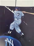 Mickey Mantle Autographed 28x36 Lithograph LE #179/250 w/ Beckett LOA