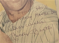 Roger Maris & Mickey Mantle Autographed & Inscribed Framed Photo Display w/ Beckett LOA's