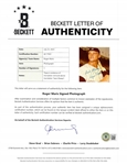 Roger Maris & Mickey Mantle Autographed & Inscribed Framed Photo Display w/ Beckett LOA's