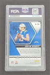 Justin Herbert Autographed & Inscribed Panini Rookie Card PSA/DNA