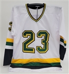 Brian Bellows Autographed & Inscribed Custom Hockey Jersey Beckett