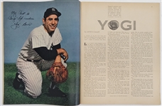 Yogi Berra New York Yankees Autographed Original Authentic 1963 Boys Life Magazine Beckett