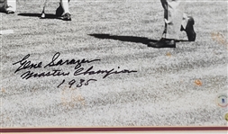 Gene Sarazen 1935 Grand Slam Augusta Champion Autographed & Inscribed Matted 16x20 Photo Beckett