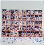 1980 Miracle Hockey Complete Team 22 Autographs Uncut Card Sheet w/ Herb Brooks PSA & Beckett LOA