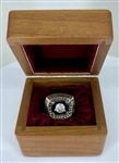 Mean Joe Greene 1974 Pittsburgh Steelers Super Bowl IX Super Bowl Championship 10K Gold & Diamond Ring w/ Original Wood Presentation Box, Letter of Provenance & Appraisal