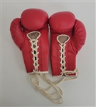Lot of 2 Sugar Ray Leonard Autographed Franklin Boxing Gloves Beckett