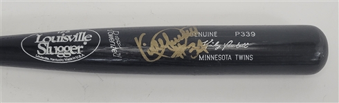 Kirby Puckett Minnesota Twins Game Ready & Autographed Bat w/ Beckett LOA