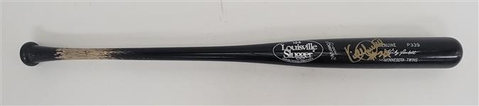 Kirby Puckett Minnesota Twins Game Ready & Autographed Bat w/ Beckett LOA