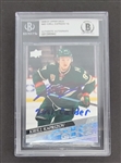 Kirill Kaprizov Autographed & Inscribed 2020-21 Upper Deck Young Guns #451 Card Slabbed Beckett