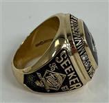 Minnesota Twins 1991 World Champions 10K Gold & Diamond Staff Ring