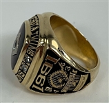 Minnesota Twins 1991 World Champions 10K Gold & Diamond Staff Ring
