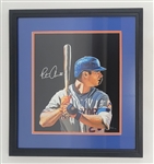Pete Alonso Autographed Original 15x17 James Fiorentino Watercolor Painting Framed 22.5 x 24.5 w/ Fiorentino LOA