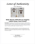 Kobe Bryant 2005-06 Los Angeles Lakers Game Used Jersey w/ Dave Miedema LOA