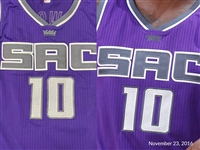 Ty Lawson 2016-17 Sacramento Kings Game Used Jersey Photo Matched w/ Dave Miedema LOA