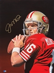 Joe Montana Autographed Original James Fiorentino “Elite Series” Watercolor Painting Framed 30x40 w/ Fiorentino LOA
