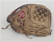 Bert Blyleven 1989 California Angels Game Used Glove w/ PSA/DNA LOA & Blyleven Signed Letter of Provenance