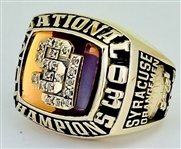 Syracuse Orangemen 2003 NCAA “National Champions” 10K Gold Basketball Ring