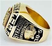 Syracuse Orangemen 2003 NCAA “National Champions” 10K Gold Basketball Ring