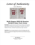 Keith Bogans 2005-06 Houston Rockets Hardwood Classics TBTC Game Used Jersey w/ Dave Miedema LOA