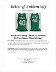 Michael Finley 2009-10 Boston Celtics Game Used Jersey w/ Dave Miedema LOA