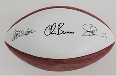 NFL Announcers Facsimile Signature Football