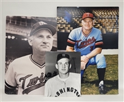 Lot of 3 Large Harmon Killebrew Posterboard Photos From Killebrews Personal Collection