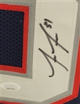 Jonathan Jones Autographed Custom Jersey JSA