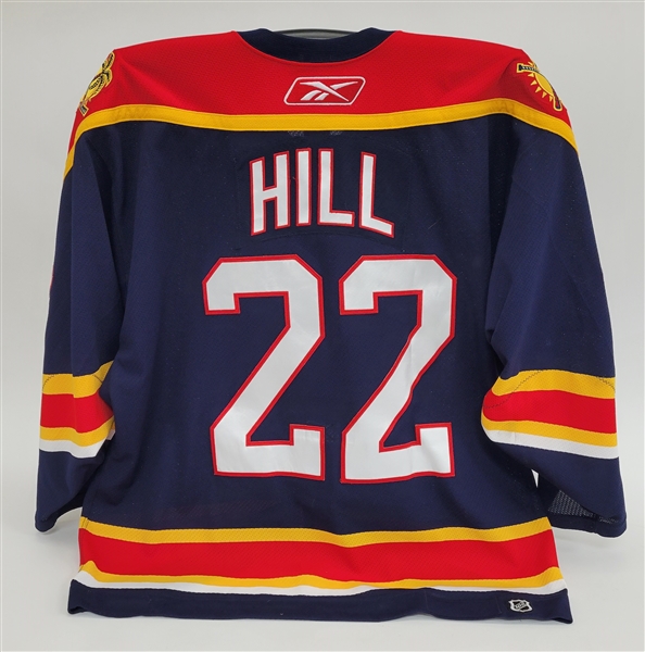 Sean Hill 2005-06 Florida Panthers Game Used Jersey w/ MeiGray LOA