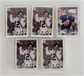 Lot of (5) 1991 Dominos Pizza Quarterback Challenge Sets